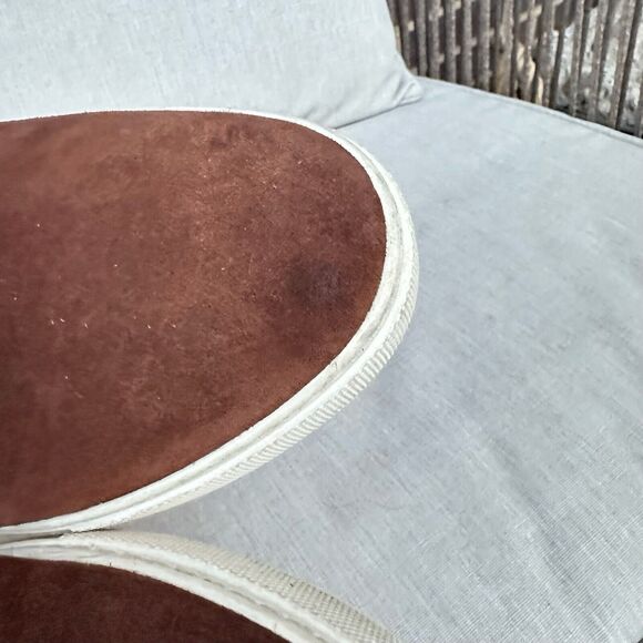 Allen Edmonds Courtside Slip On Shearling Loafer Mens 4830 Brown Suede Sz 9.5 - Picture 4 of 14